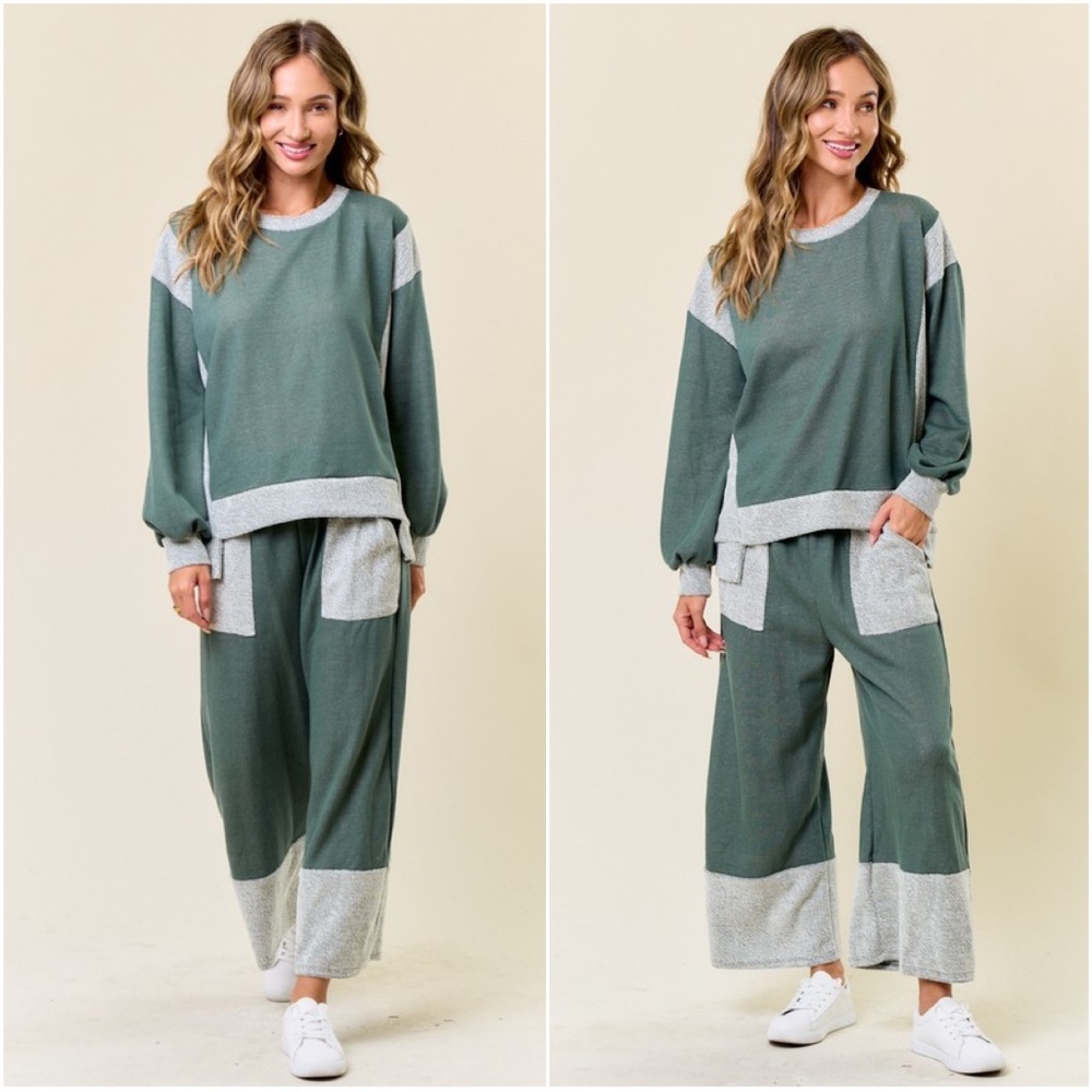 Lovely Melody Two-Tone Wide Leg Jumpsuit